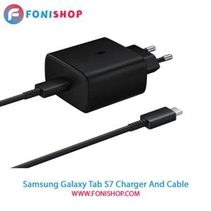 کابل و شارژر فست شارژ اصلی سامسونگ Samsung Galaxy Tab S7