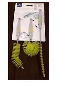 ست فرچه تمیز کننده سینک چیبو آلمان 3 عددی زرد رنگ