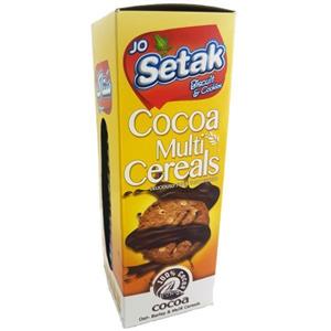 بیسکویت کاکائویی چند غله سبوس دار 350 گرمی ستاک