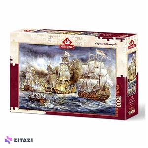 پازل 1500 تکه جنگ کشتی آرت پازل مدل Art Puzzle Battery Wars
