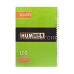 دفتر مشق 100 برگ سیم دوبل جلد سخت شفیعی کد 49 طرح برند HUMMER