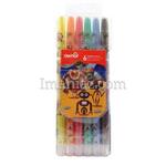 مداد شمعی اونر 6 رنگ Twistable Crayon کد 533806 - طرح روبات