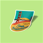 استیکر Retro San Francisco Sticker