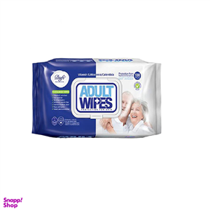 دستمال مرطوب دافی مدل Adult Wipes بسته 100 عددی