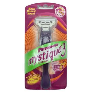 خودتراش 3 تیغه پرسونا مدل Mystique3 مخصوص بانوان Personna Mytique3 Shaving Razor With 3 Blades For Women