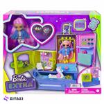 عروسک باربی دختر بچه مدل Barbie Extra Mini and Animal Friends’ Travel Adventures