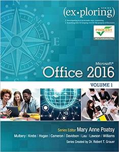 جلد معمولی سیاه و سفید_کتاب Exploring Microsoft Office 2016 Volume 1 (Exploring for Office 2016 Series)