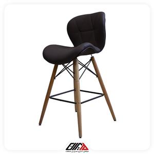 صندلی زین اسبی پایه چوبی بلند