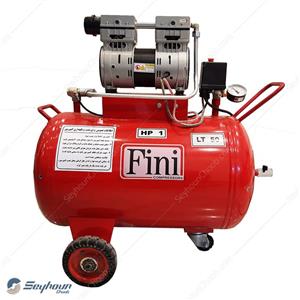 کمپرسور باد سایلنت (دندانپزشکی) فینی 8 بار 1 اسب 750 وات 50 لیتری مدل FINI 750