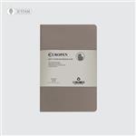 دفتر یوروپن سایز مدیوم اسلیم جلد نرم رنگ کرم پاستلی کد 103