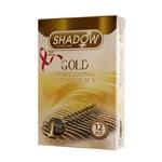 کاندوم شادو طلایی Shadow Golden تاخیری و خاردار بسته 12 عددی