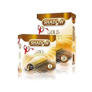 کاندوم شادو طلایی Shadow Golden تاخیری خاردار بسته 12 عددی Professional Condom 12pcs 