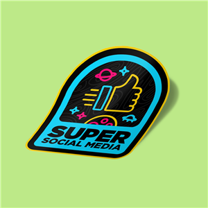 استیکر Super Social Media Sticker 