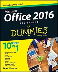 جلد معمولی رنگی_کتاب Office 2016 All-in-One For Dummies (Office All-in-One for Dummies)