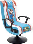 صندلی گیمینگ سوپر ماریو x rocker – مدل 5001601 – رنگ ابی سفید – 