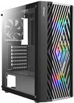 کیس کامپیوتر گیمینگ همراه با 3 فن خنک کننده Antec NX291 Mid Tower RGB Gaming Case – 