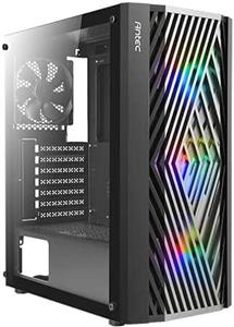 کیس کامپیوتر گیمینگ همراه با 3 فن خنک کننده Antec NX291 Mid Tower RGB Gaming Case – 