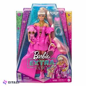 عروسک باربی فشن استایل مدل Barbie Extra Fancy Pink Costume Doll 