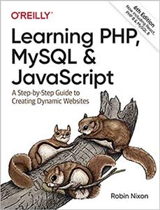 جلد معمولی سیاه و سفید_کتاب Learning PHP, MySQL & JavaScript: A Step-by-Step Guide to Creating Dynamic Websites 6th Edition