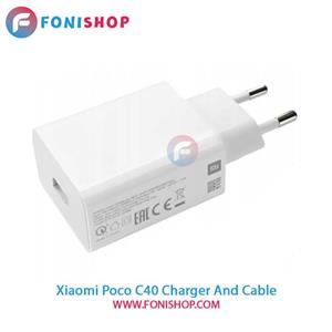کابل و شارژر فست شارژ اصلی شیائومی Xiaomi Poco C40