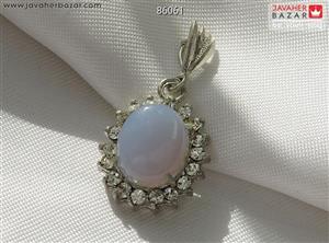 مدال نقره عقیق کبود