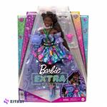 عروسک باربی سیاه پوست مدل Barbie Extra Fancy Doll in Purple Costume
