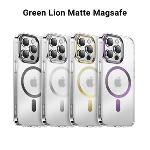 گارد محافظ مات iPhone 14 Pro Max مارک Green Lion مدل Matte Magsafe Metal Camera 