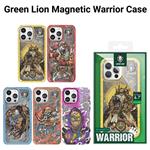 گارد مگنتی طرح جنگجو iPhone 14 Pro مارک Green Lion مدل Magnetic Warrior 