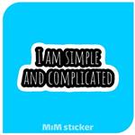 استیکر I am simple