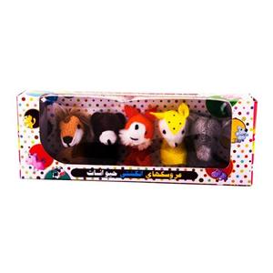 عروسک انگشتی پرشین صبا مدل Animals  Jungle بسته 5 عددی Persinsaba Jungle Animals Finger Puppets Pack Of 5