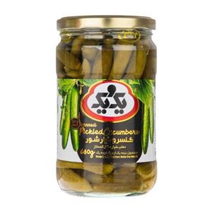 خیار شور سوپر ویژه شیشه 660 گرمی یک و یک