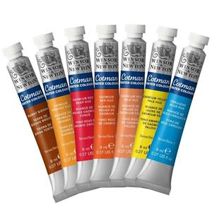آبرنگ تیوپی وینزور مدل Cotman حجم 8 میلی‌لیتر