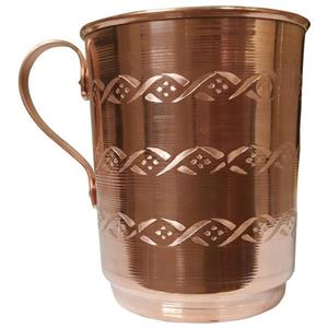 لیوان مسی طرح دار راسته کد ZH124.1