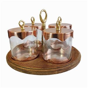 کندی باکس مسی 4 تایی طرح ساده با استند دایره کد ZH252.2