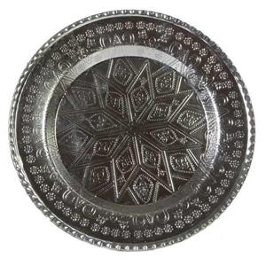 بشقاب مسی میوه خوری تمام طرح کد ZH13