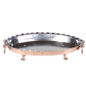 مرغ خوری مسی طرح بیضی پایه کوتاه کد ZH47
