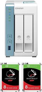 هارد دیسک 16 ترابایت Qnap 2Bay NAS Device مدل TS-231K -