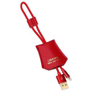 کابل تبدیل USB به لایتنینگ یوسمز مدل US-sj117 به طول 30 سانتی متر Usams US-SJ117 USB to Lightning 30CM