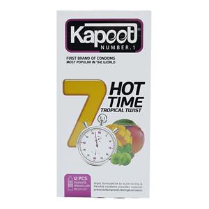 کاندوم تاخیری کاپوت 7Hot Time بسته 12تایی | ارسال محرمانه سریع