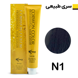 رنگ مو کرون کالر مشکی طبیعی CORWON COLOR