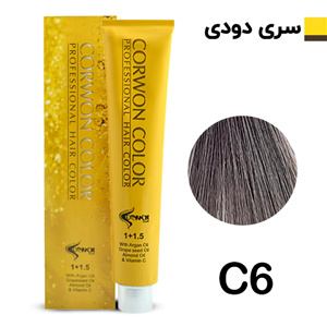 رنگ مو کرون کالر بلوند دودی متوسط CORWON COLOR