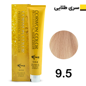رنگ مو کرون کالر بلوند طلایی خیلی روشن CORWON COLOR