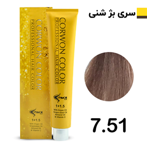 رنگ مو کرون کالر بژ شنی متوسط CORWON COLOR