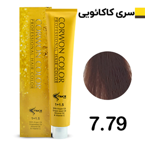 رنگ مو کرون کالر کاکائویی روشن CORWON COLOR