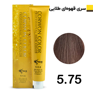 رنگ مو کرون کالر قهوه ای طلایی تیره CORWON COLOR
