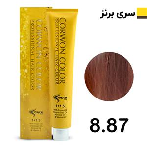 رنگ مو کرون کالر کهربایی CORWON COLOR