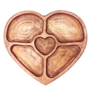 اردو خوری چوبی مدل قلب 5 خانه کد 19 