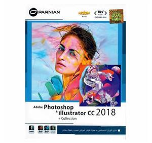   نرم افزار Adobe Photoshop و illustrator CC 2018  به همراه Collection نشر پرنیان