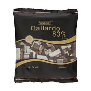 شکلات تلخ 83 درصد فرمند سری گالارد مقدار 330 گرم Farmand Gallardo 83 Percent Dark Chocolate 330gr