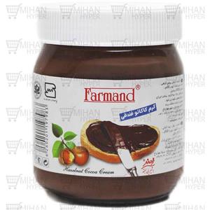 کرم کاکائو فندقی شیری فرمند مقدار 350 گرم Farmand Milky Hazelnut Cocoa Cream 350gr